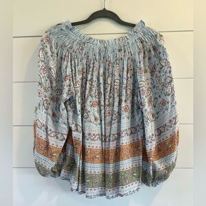 Bohemian Paisley Print Blouse